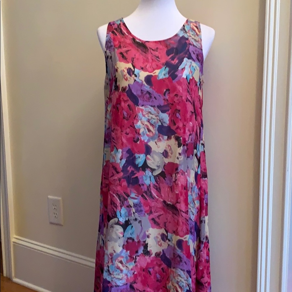 Bright summer floral dress